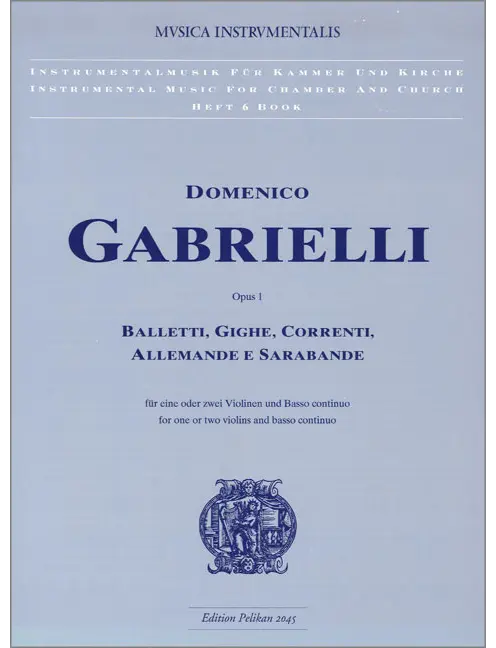 Balletti Gighe Correnti op. 1